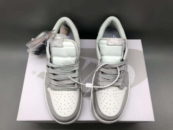 Travis Scott x Air Jordan 1 Barb TS joint version "White Gray"