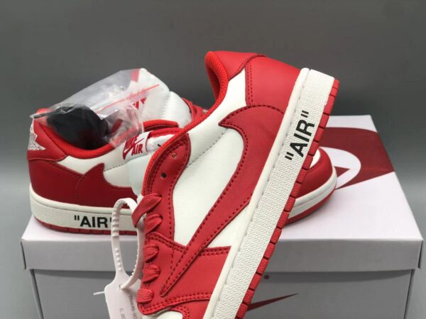 Travis Scott x Air Jordan 1 Barb TS joint version “White and Red”