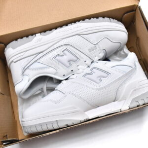 全白PB1 新百伦550复古篮球鞋 BB550PB1 New Balance 550 White Grey 01