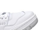 All white PB1 New Bailun 550 Retro Basketball Shoe