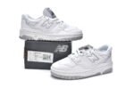 All white PB1 New Bailun 550 Retro Basketball Shoe