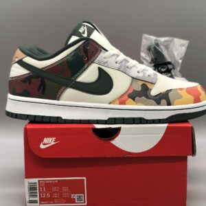 【 Foreign Trade Special Edition NK Dunk Low "Sail Multi Camo" 】 Camouflage Asymmetric Mandarin Duck