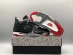 Air Jordan 4 “Bred Reimagined” leather black and red