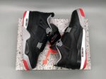 Air Jordan 4 “Bred Reimagined” leather black and red