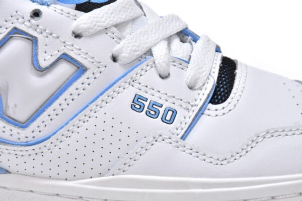 Light Blue and White HL1 New Bailun 550 Retro Basketball Shoe