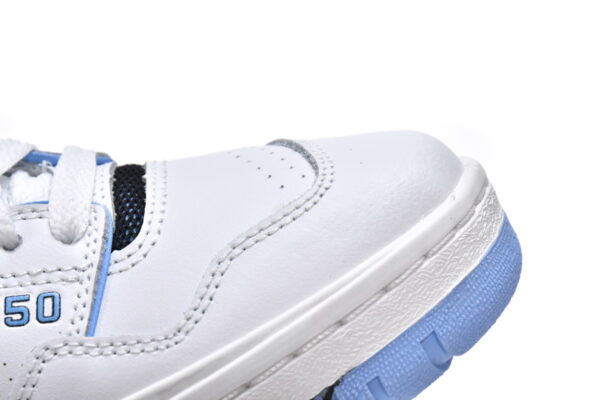 Light Blue and White HL1 New Bailun 550 Retro Basketball Shoe