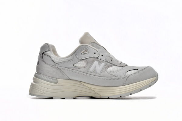 Grey white New Bailun NB992 series running shoes