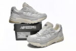 Grey white New Bailun NB992 series running shoes