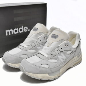 Grey white New Bailun NB992 series running shoes