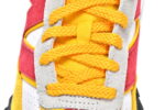 White, yellow, and red executive edition of the New Bailun XC-72 series running shoes