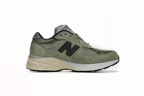 Grass green New Bailun NB 990v3 casual running shoes