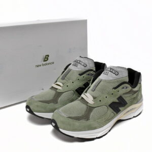 Grass green New Bailun NB 990v3 casual running shoes