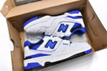 Blue and White SN1 New Bailun 550 Retro Basketball Shoe