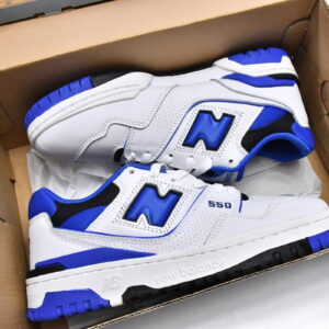 蓝白SN1 新百伦550复古篮球鞋 BB550SN1 New Balance 550 White Blue 01