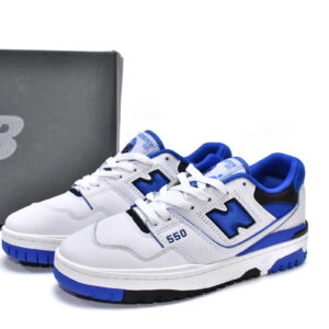 Blue and White SN1 New Bailun 550 Retro Basketball Shoe