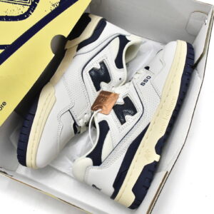 藏青联名ALF 新百伦550复古篮球鞋 BB550ALF Aimé Leon Dore x New Balance 550 Navy 01