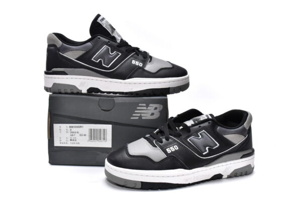 Black Grey SR1 New Bailun 550 Retro Basketball Shoe